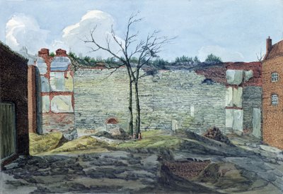 A Fragment of the Old London Wall, 1796 by William Capon